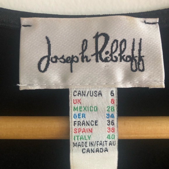 Joseph Ribkoff short sleeved shirt. Worn once. Easy to wash. Very slimming. - Picture 3 of 7